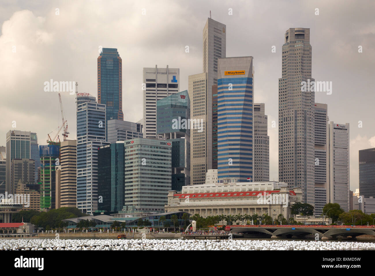 Singapore Marina Bay Stock Photo
