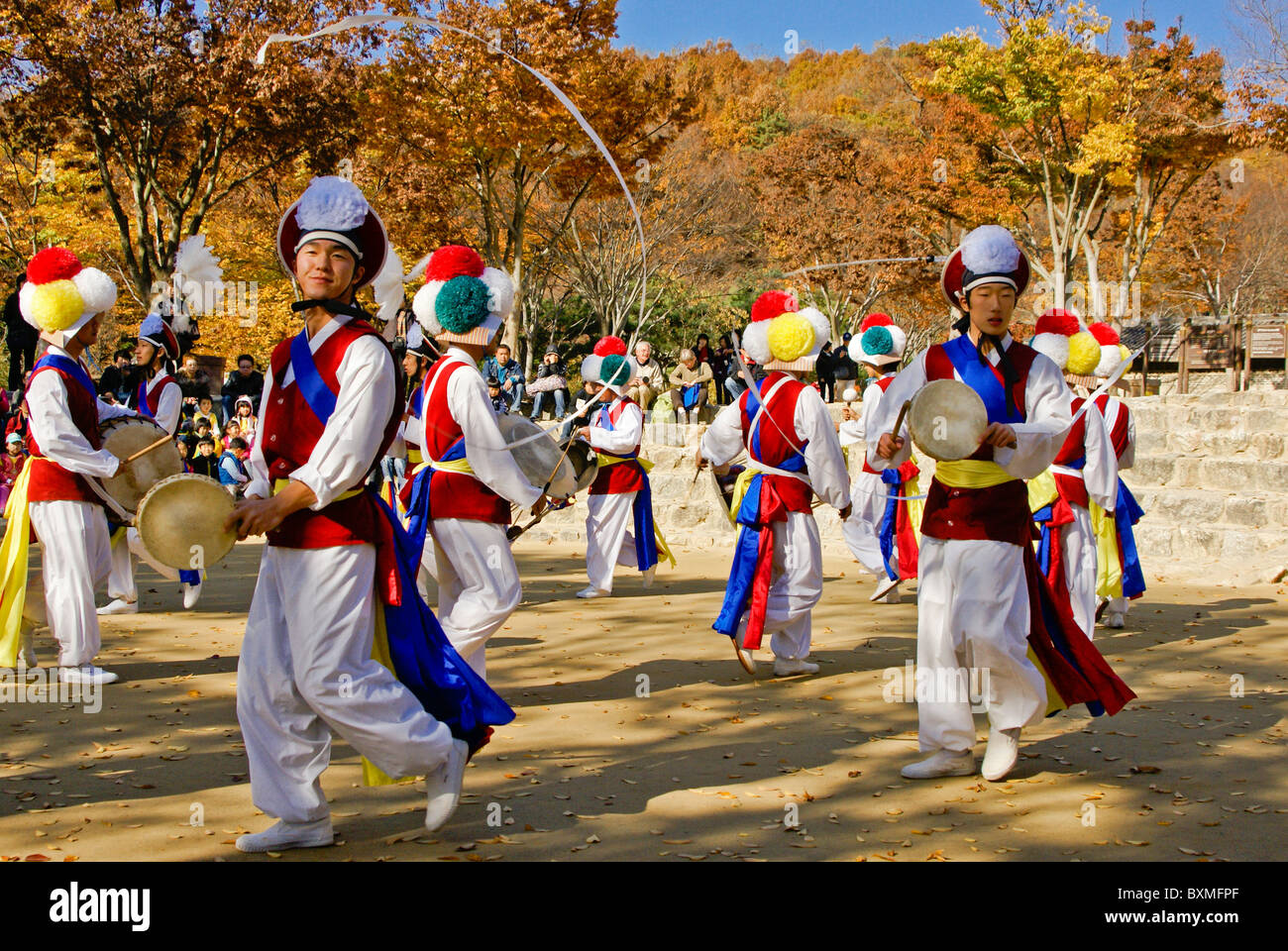 Farmers Music and Dance performance at Korean Folk Village, South Korea