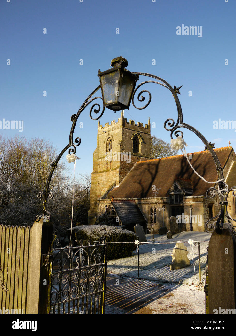 a country village parish church in england - beoley worcestershire ...