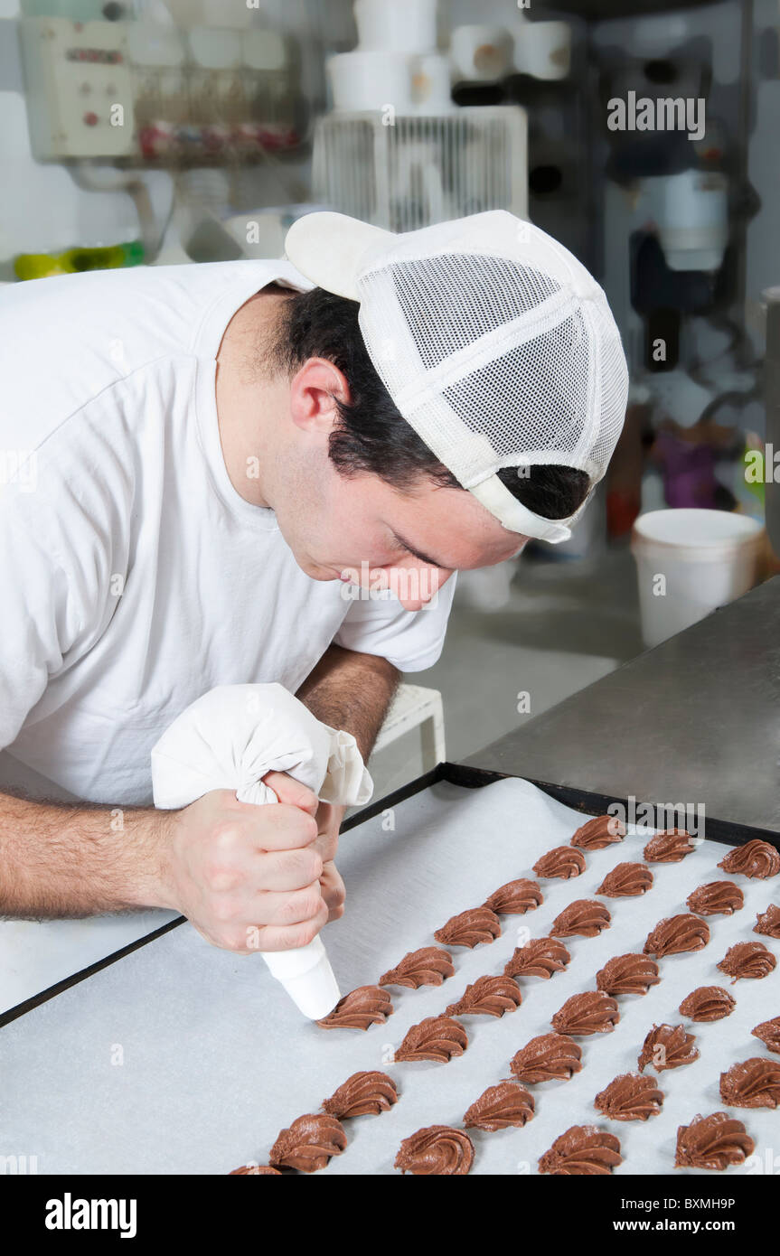 manufactures cookies and crackers Stock Photo