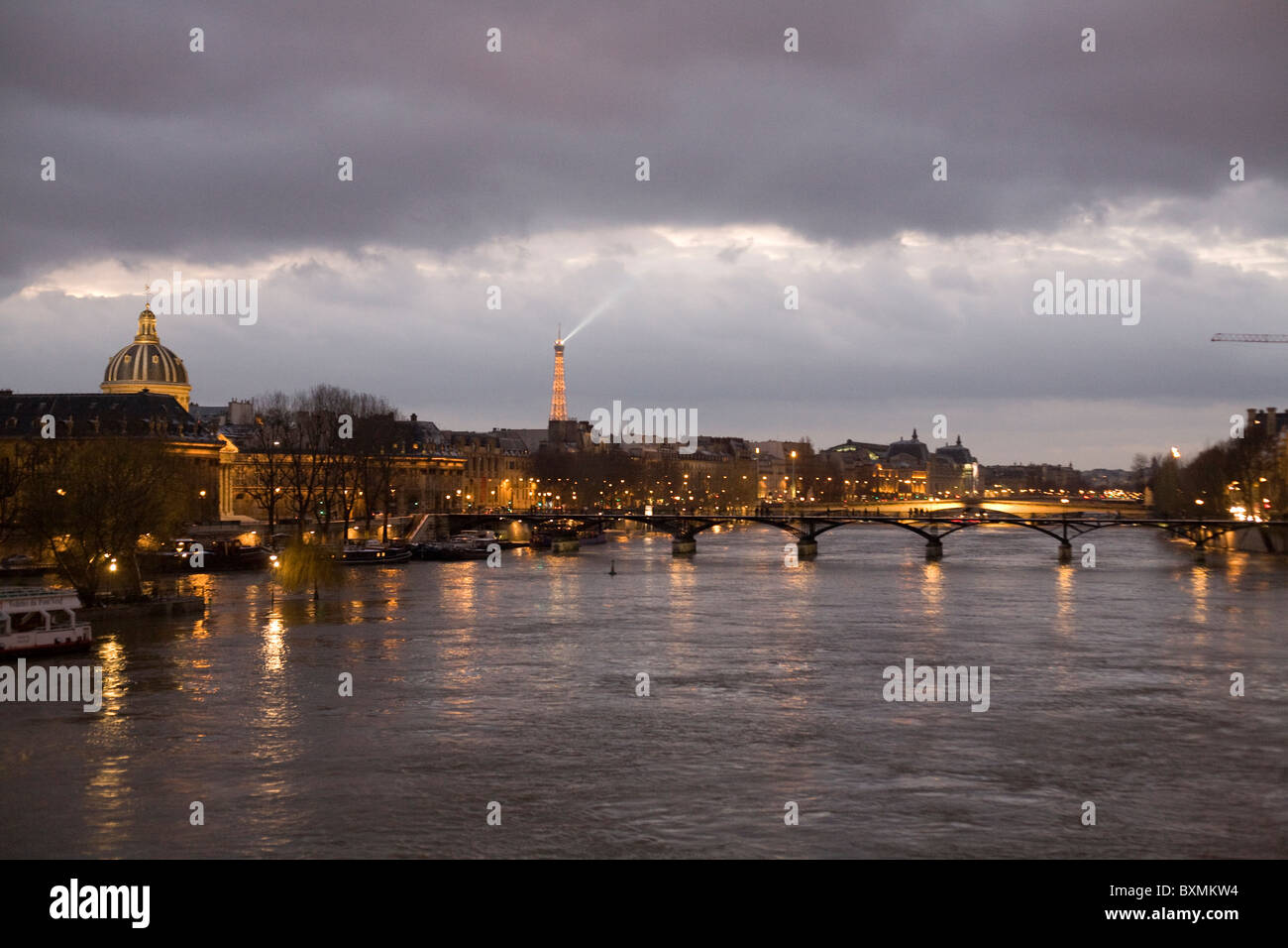 View of the Pont des Arts, Paris Stock Photo