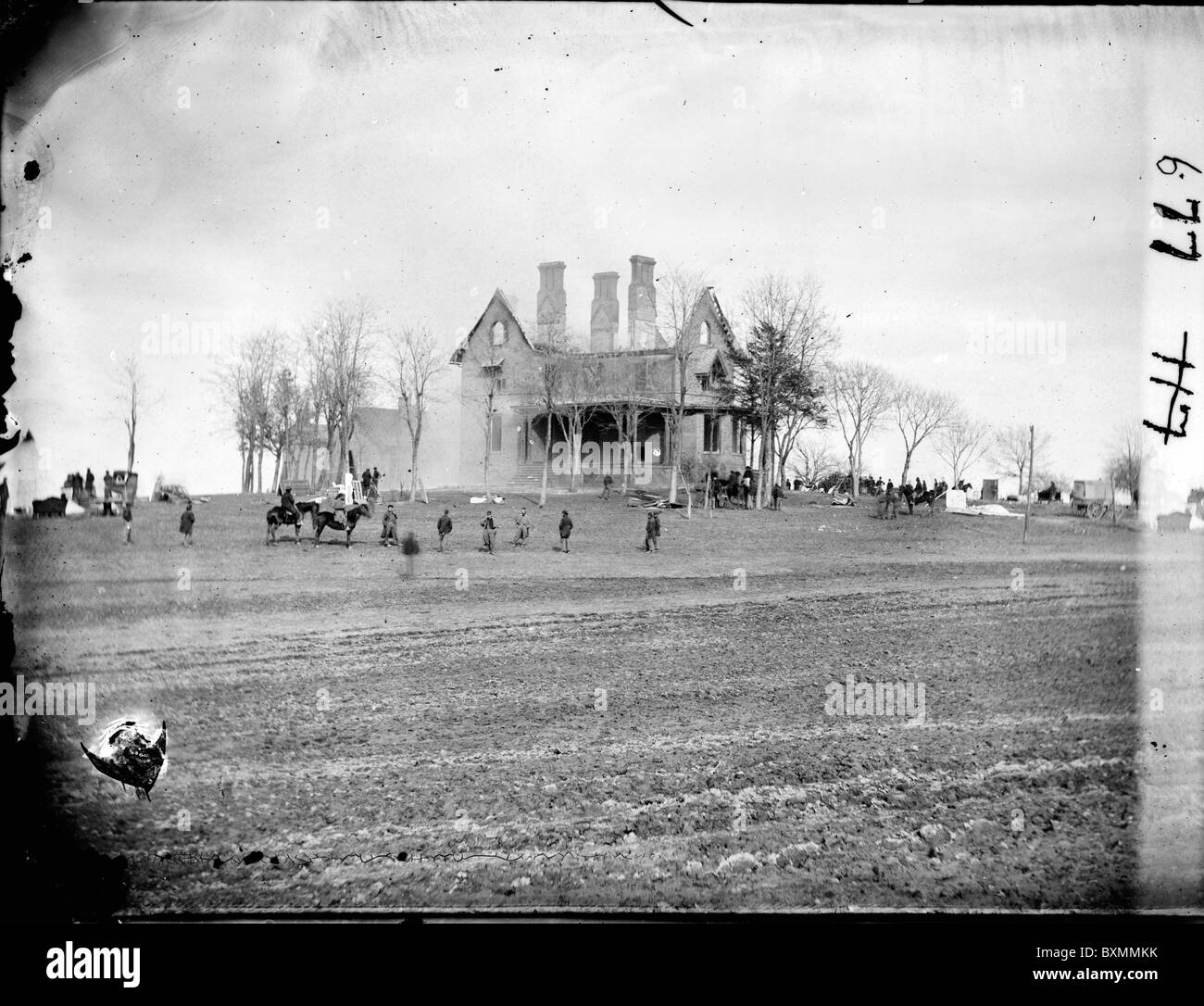 Falmouth, Va., vicinity. The Phillips house immediately after the fire Stock Photo Alamy
