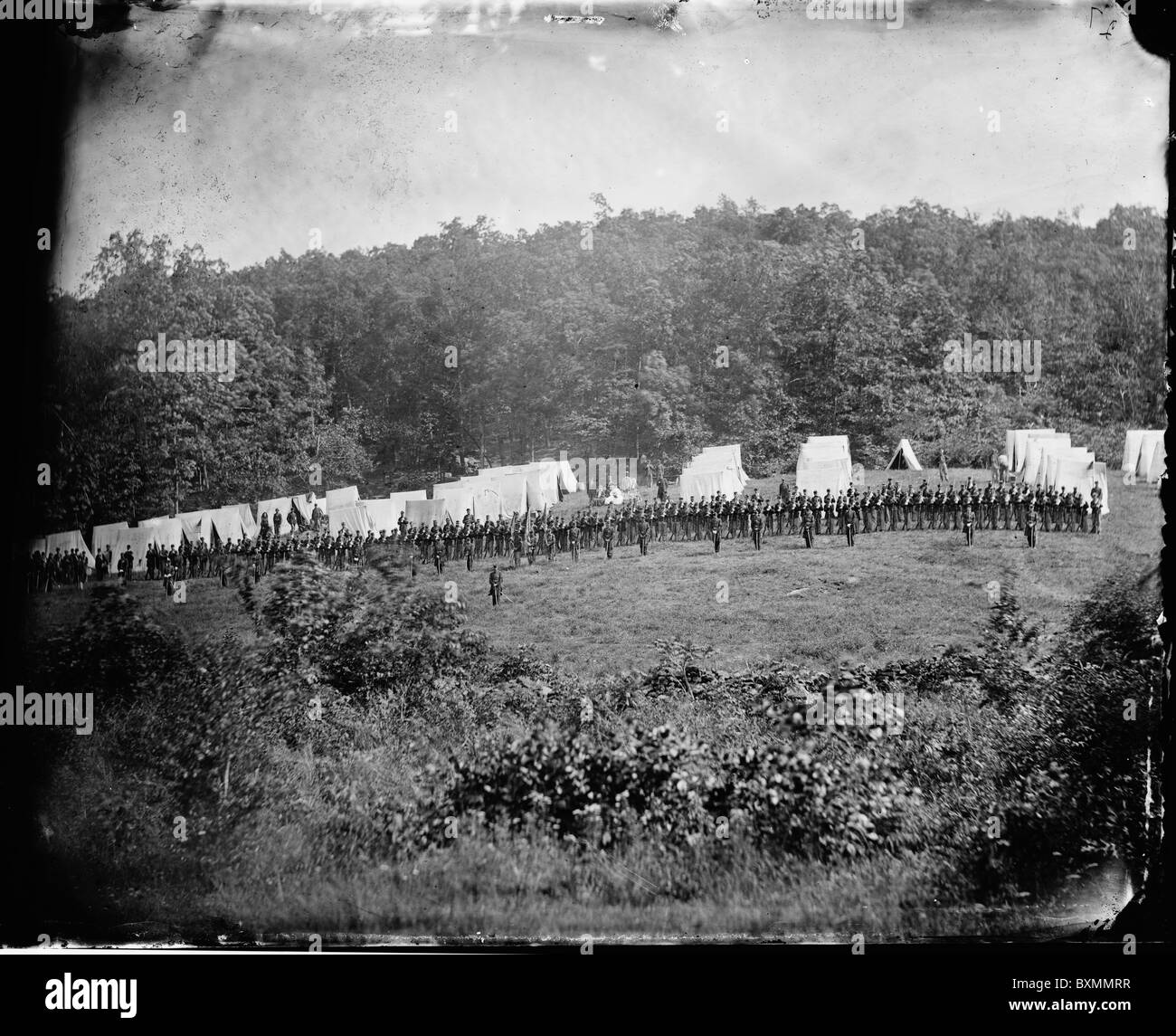 Gettysburg, Pennsylvania. Camp of the 50th Pennsylvania Infantry Stock