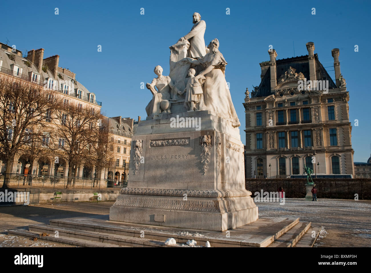 Paris, France, Outside French Urban Parks, Public Sculpture "Jules Ferry" Jardin des Tuileries