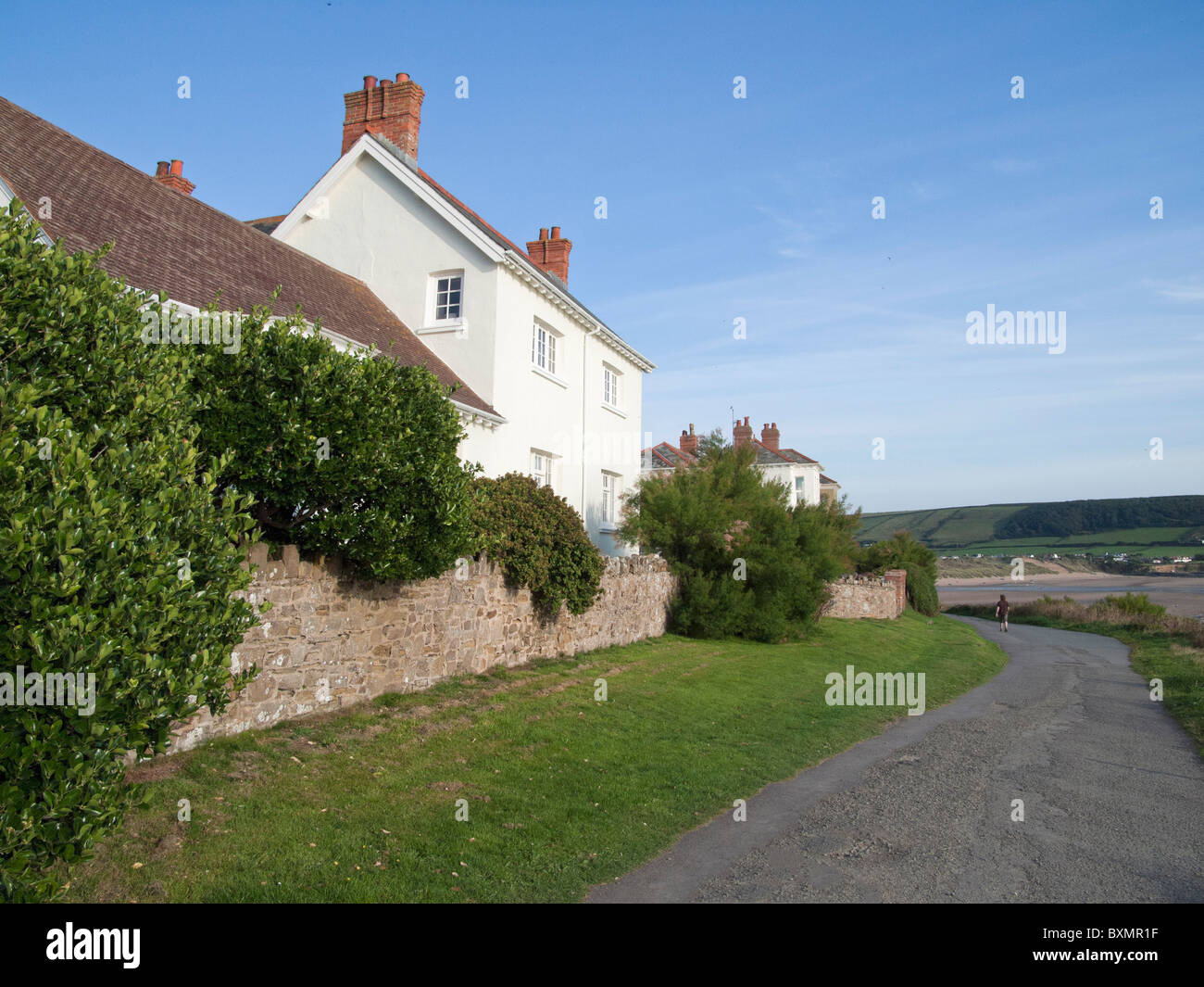 house by the sea croyde bay devon Stock Photo Alamy