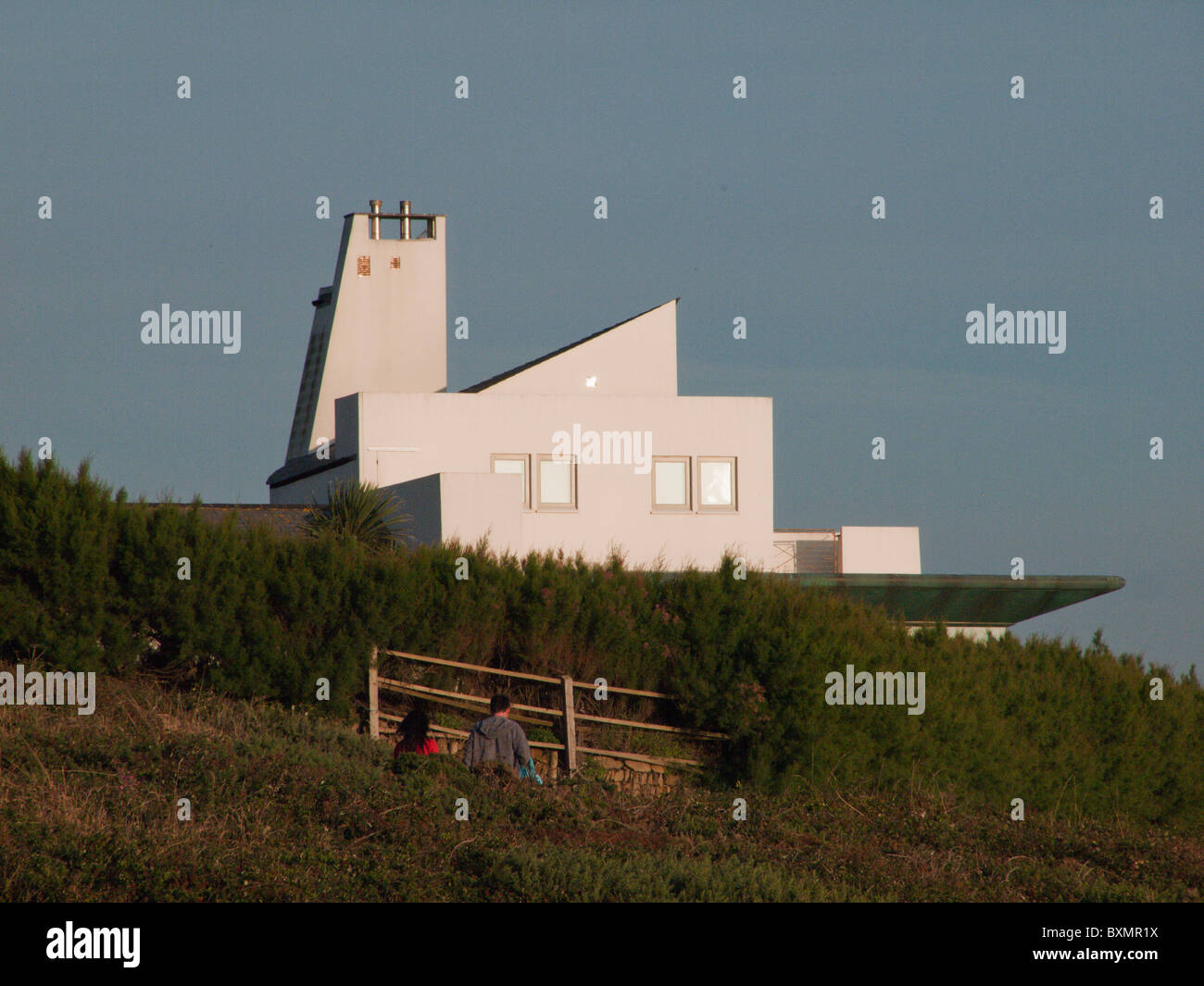 house by the sea croyde bay devon Stock Photo Alamy