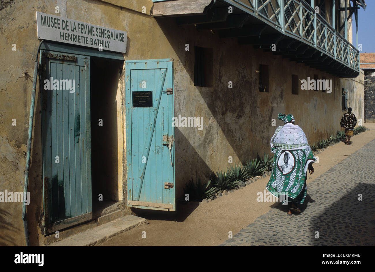 Facade " Musee de la Femme Senegalaise Henriette Bathily " .GOREE