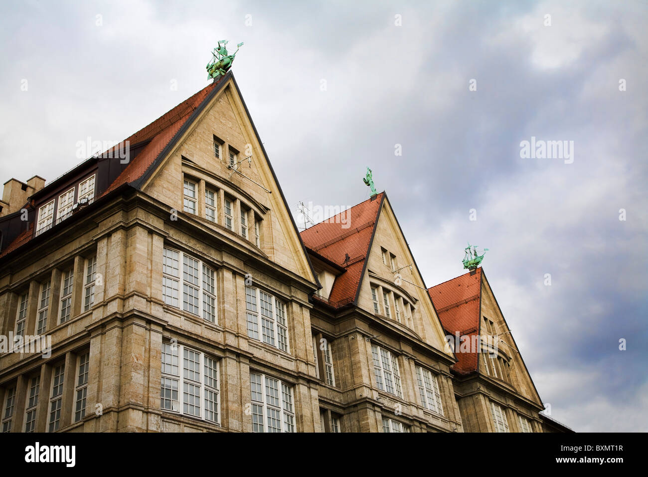 The Kaufhaus Oberpollinger in Munich, Germany. Stock Photo