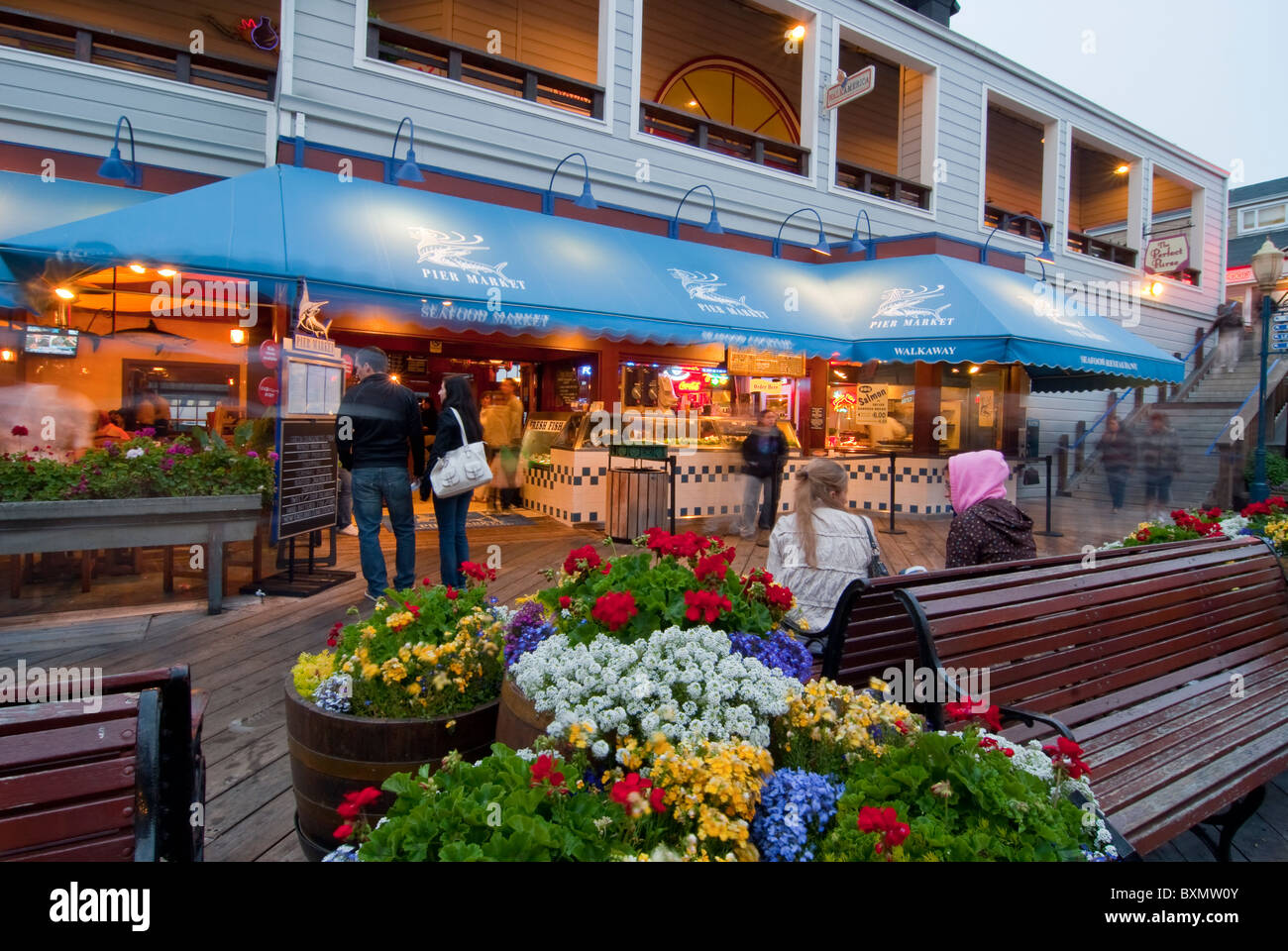Shops at Fisherman's Wharf, San Francisco Stock Photo Alamy