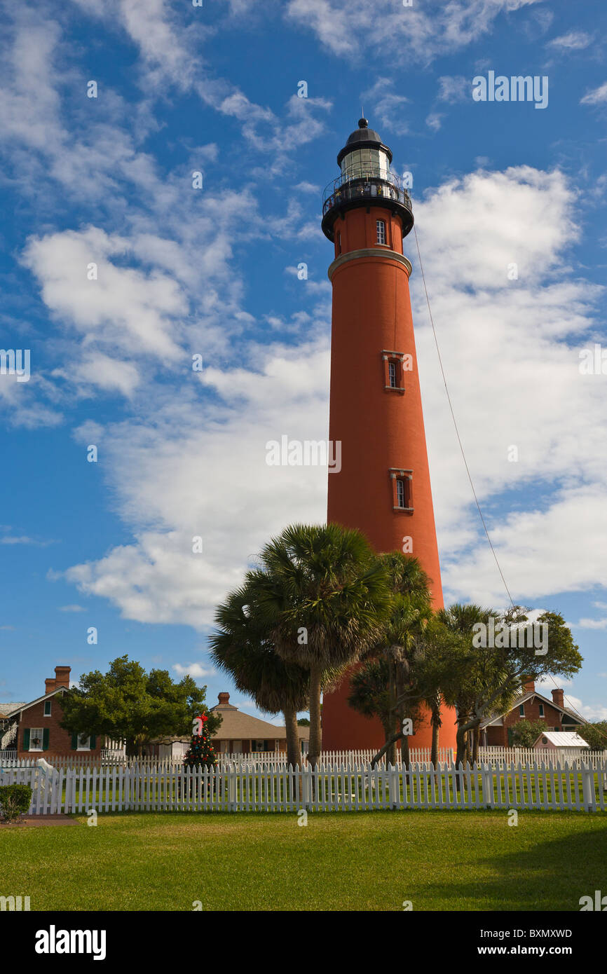 Historic Ponce de Leon light Station on the Atlantic east coast of ...