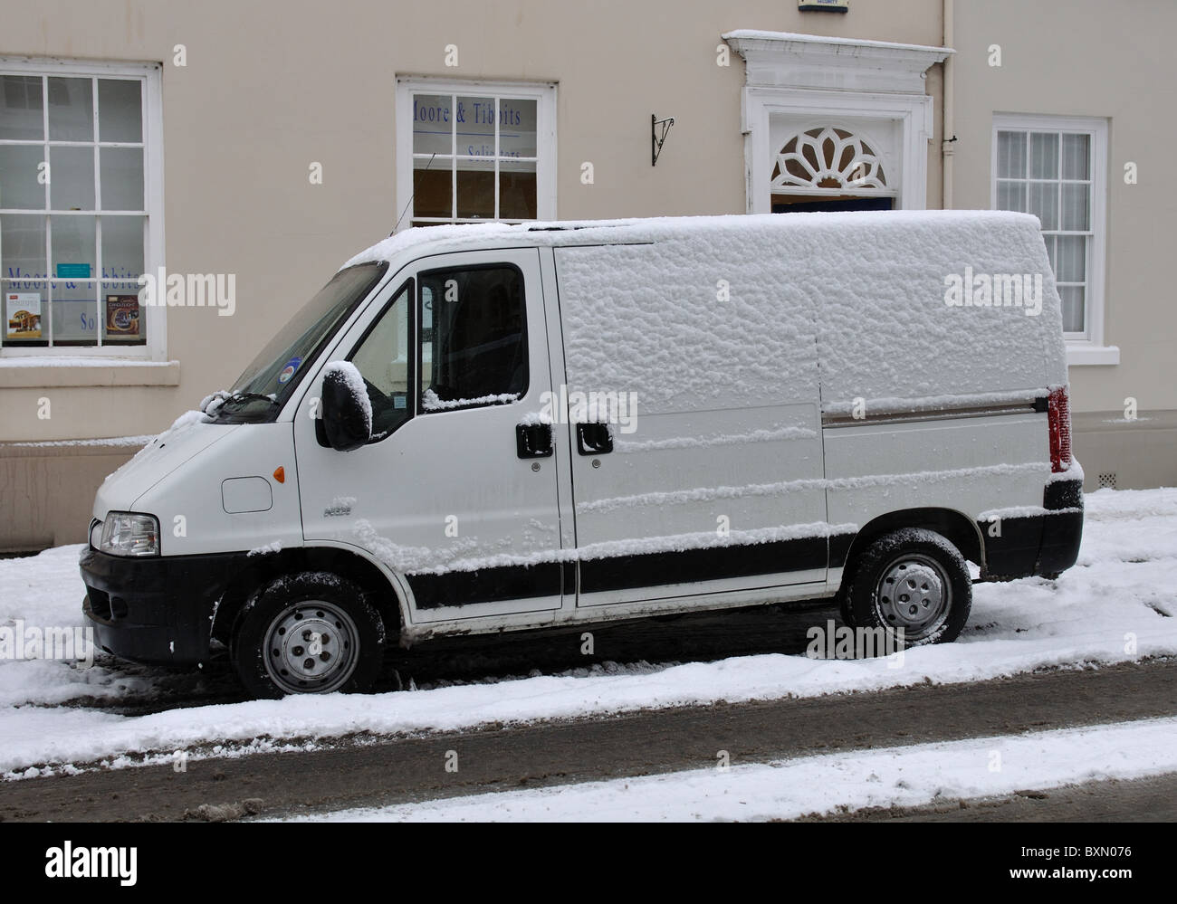 white vans in winter