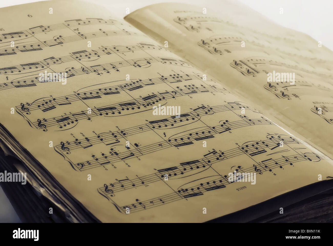 Old Sheet Music Stock Photo Alamy