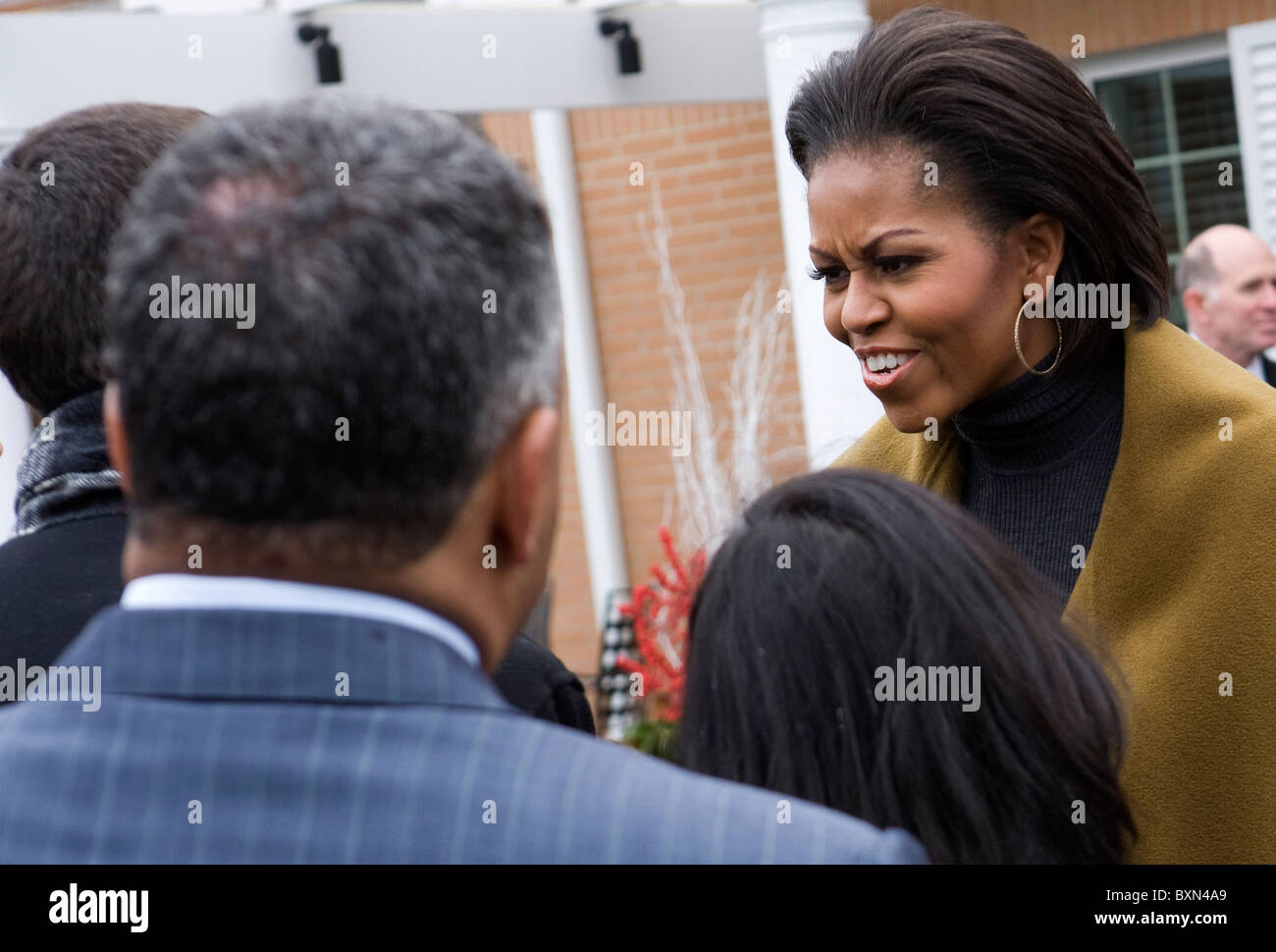First Lady Michelle Obama.  Stock Photo