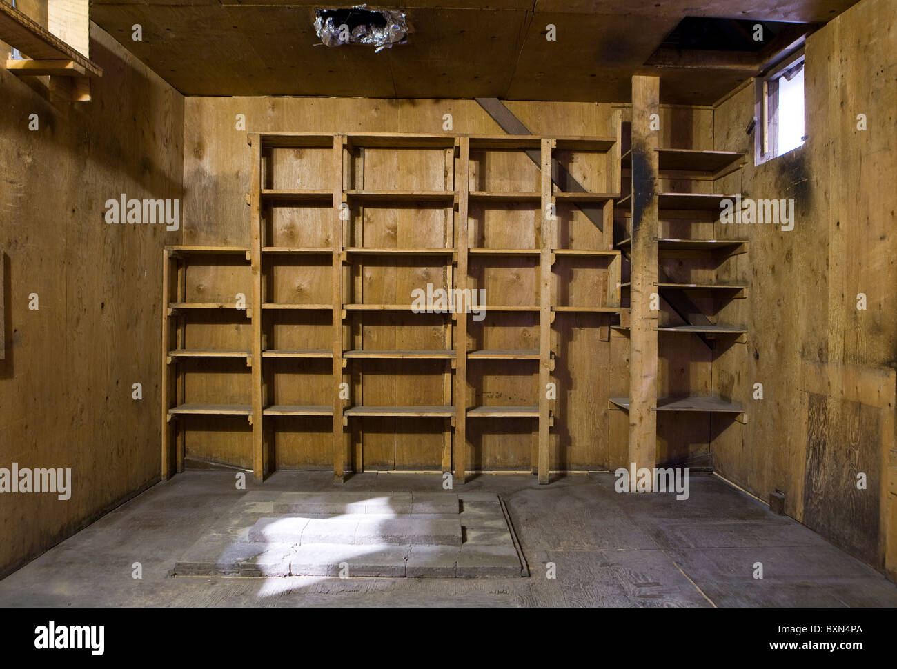 The cabin of Ted Kaczynski, the 'Unabomber' Stock Photo