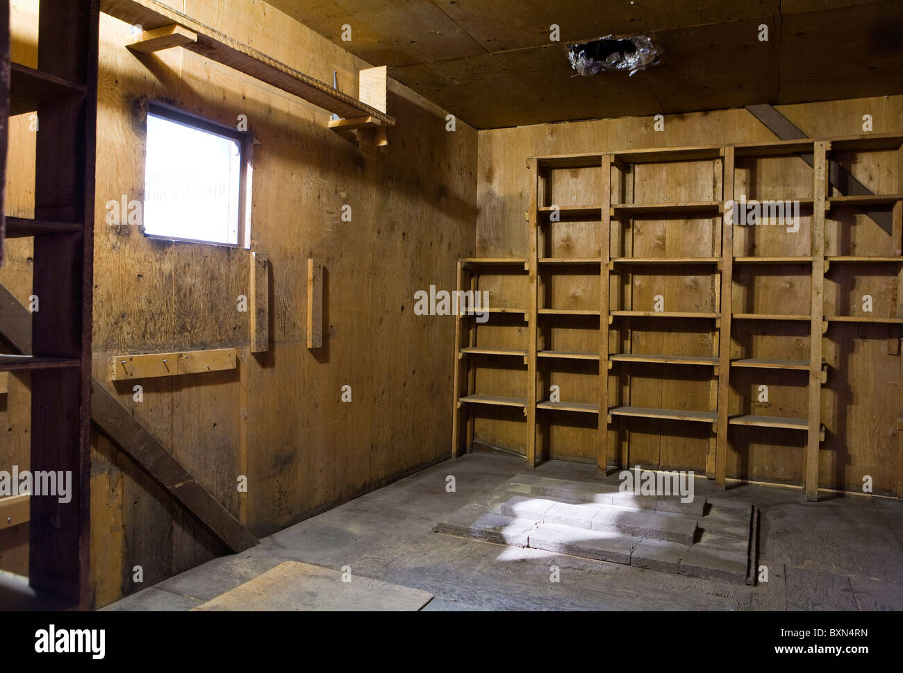 The cabin of Ted Kaczynski, the 'Unabomber' Stock Photo