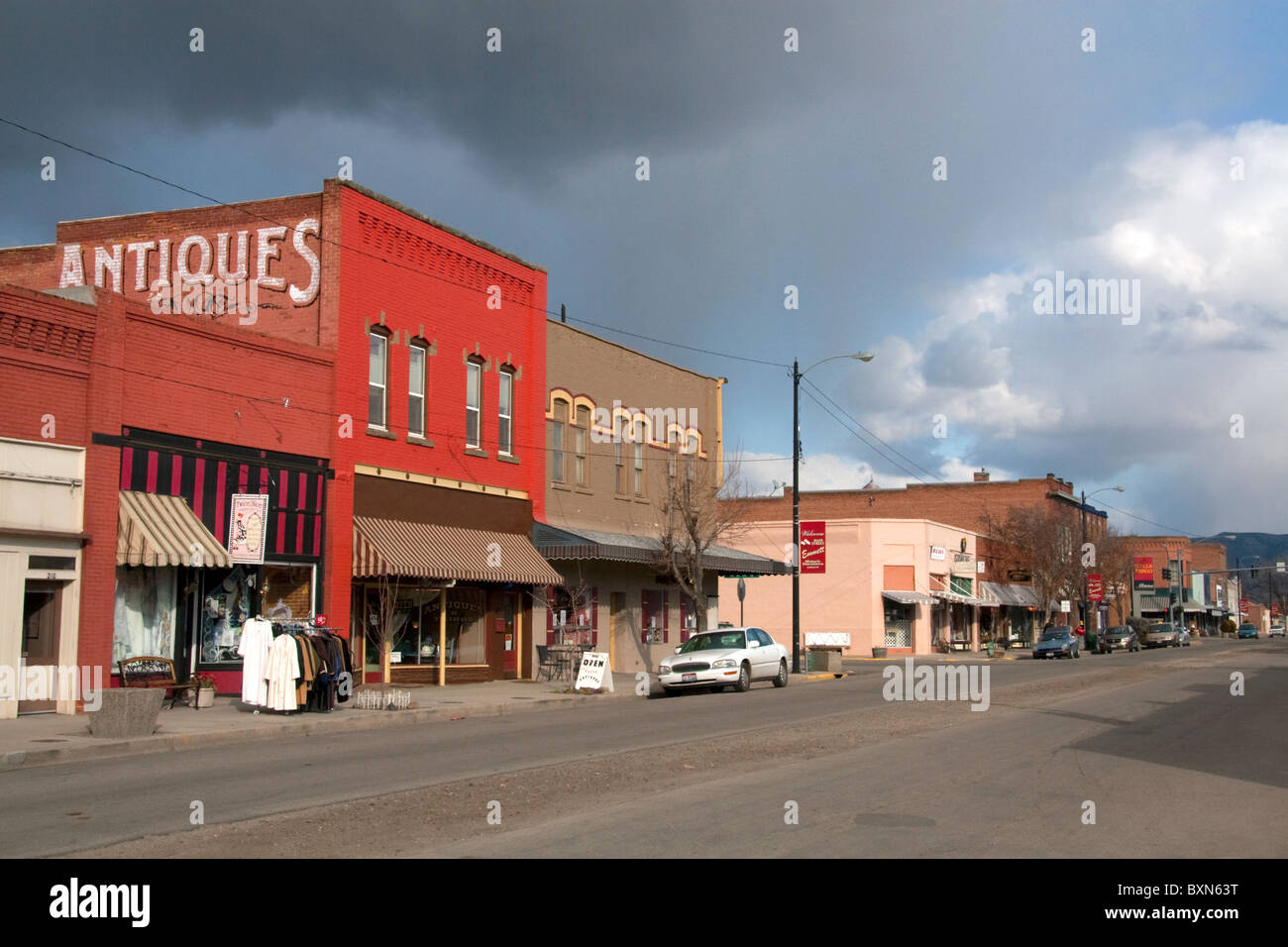 Antique store in downtown Emmett, Idaho Stock Photo Alamy