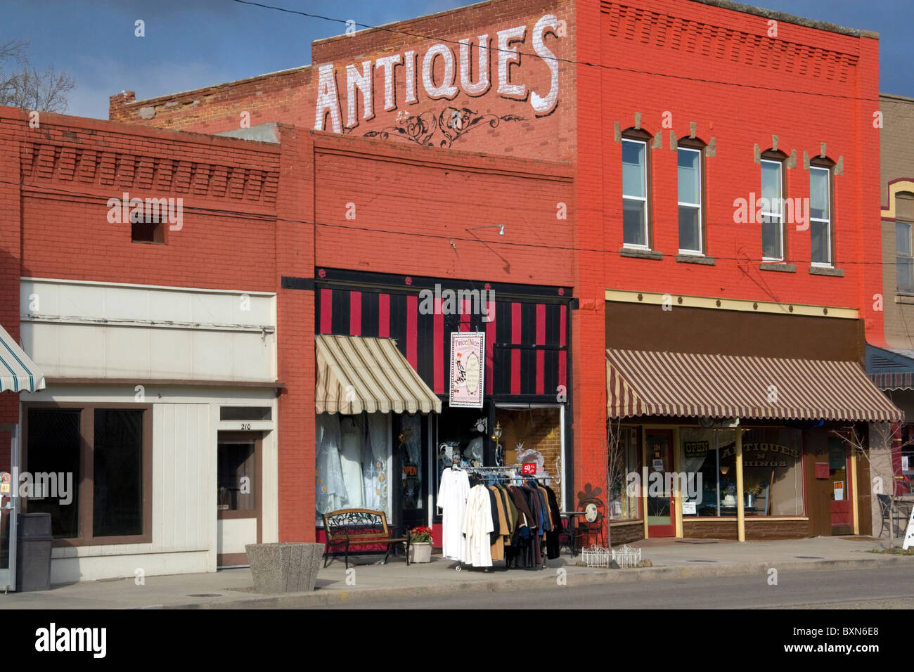 Antique store in downtown Emmett, Idaho Stock Photo Alamy
