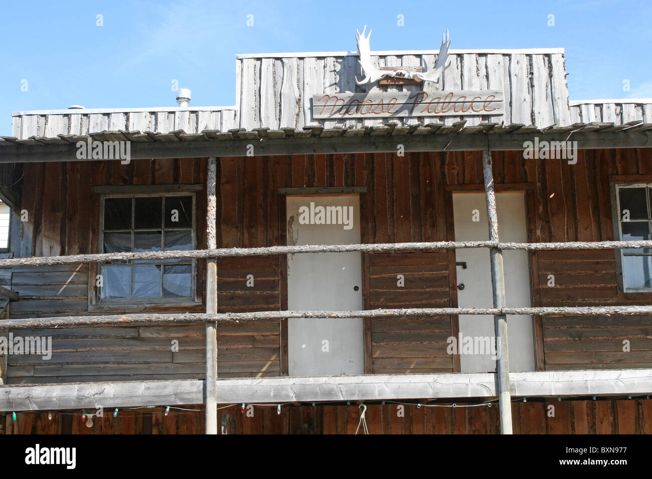 Moose Palace at Big Valley, Alberta, Canada Stock Photo Alamy
