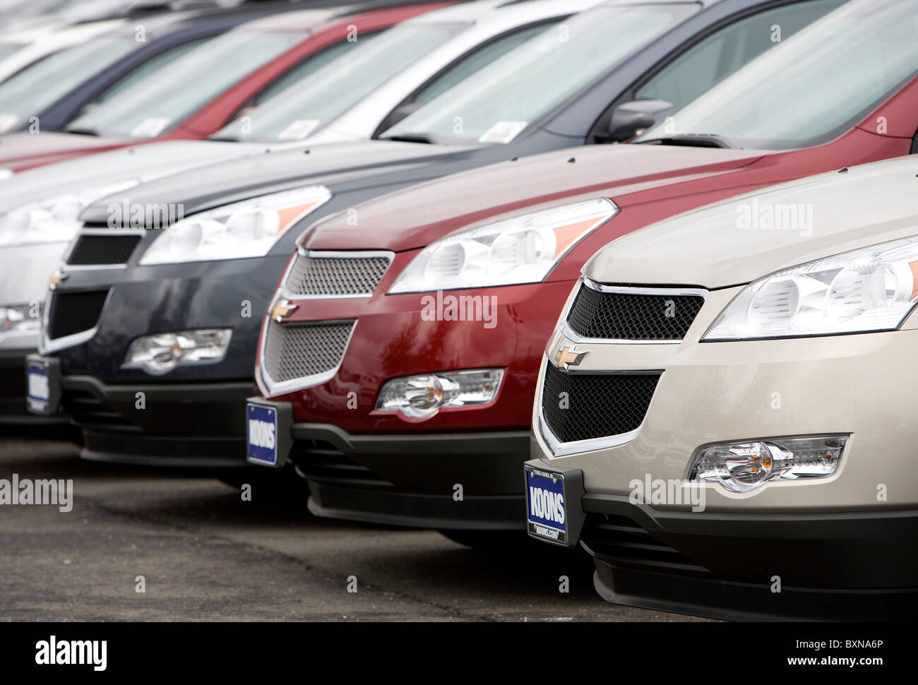 A General Motors dealer lot Stock Photo Alamy