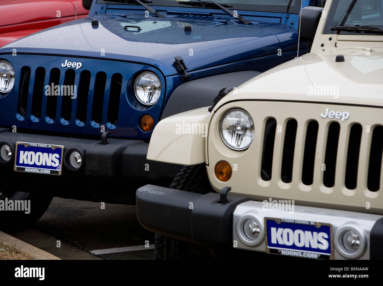 A Jeep car dealership Stock Photo Alamy