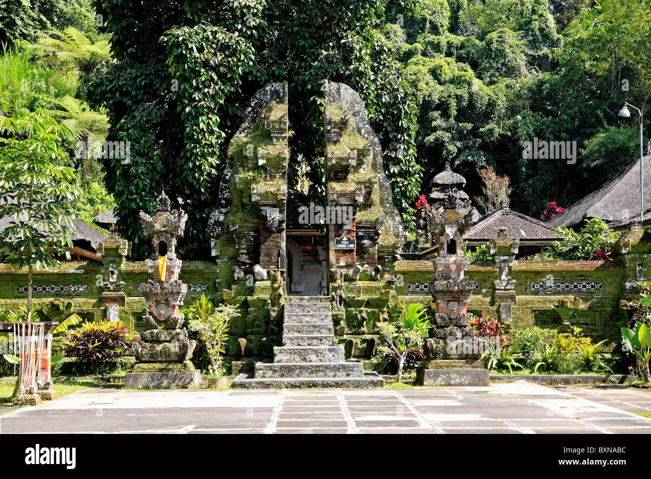 Entrance gate, or candi bentar, at Pura Gunung Kawi Sebatu Temple, Tegallelang. Near Ubud. Bali, Indonesia Stock Photo