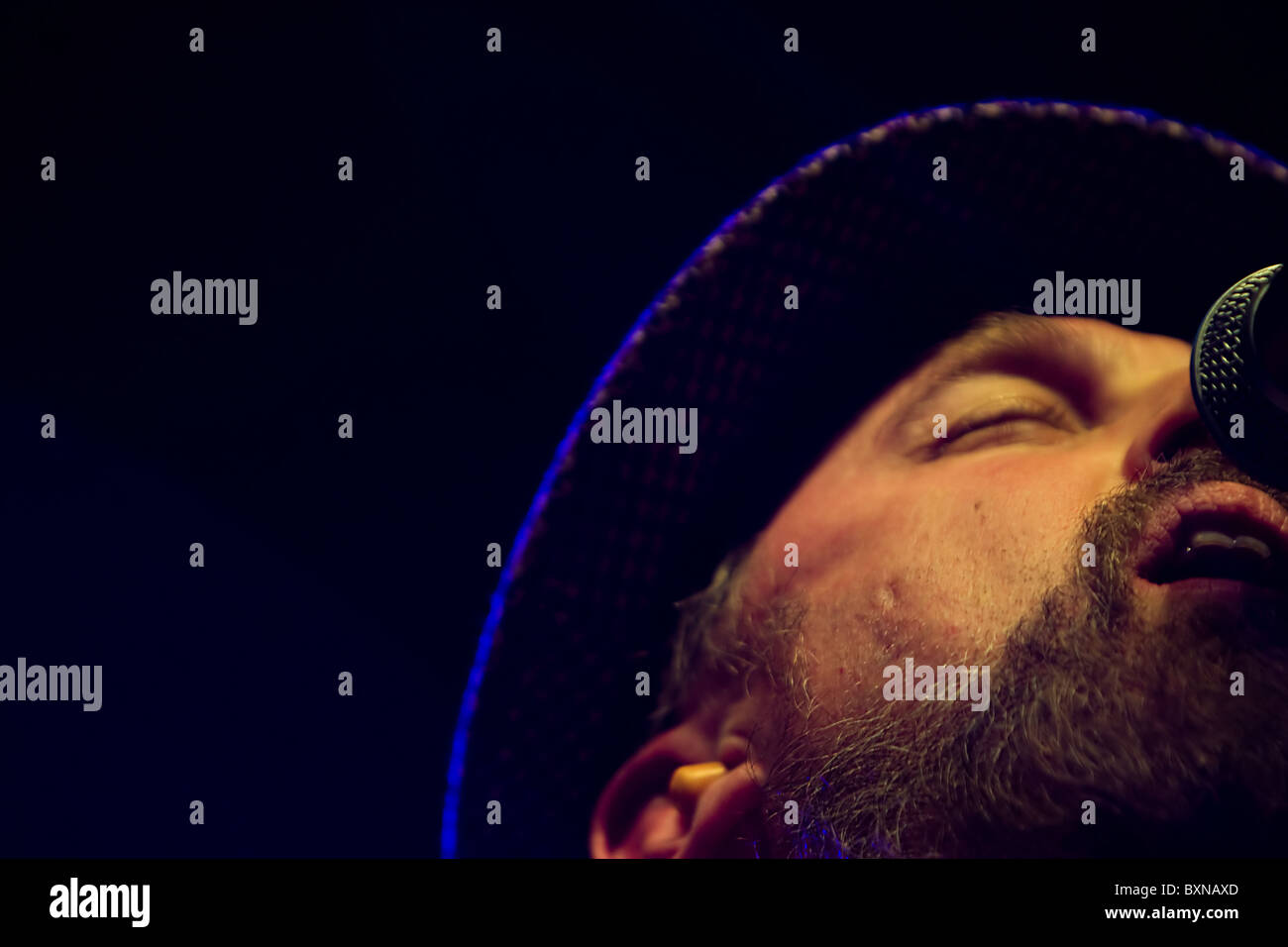 Rock Band Cake Singer John McCrea singing a song Stock Photo Alamy