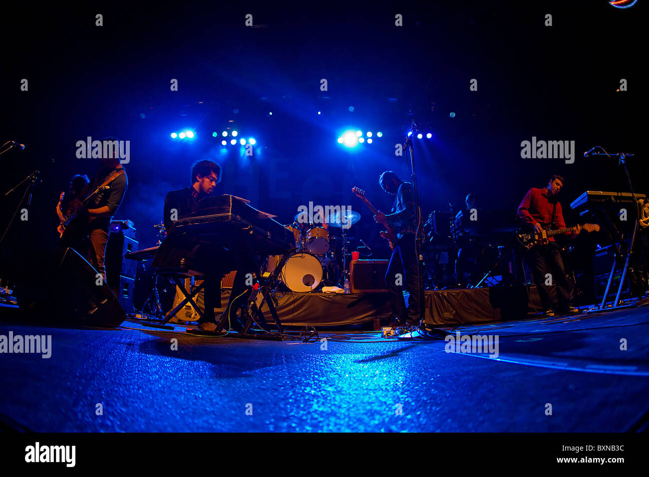 Indie Rock Band Broken Bells live in concert Stock Photo Alamy