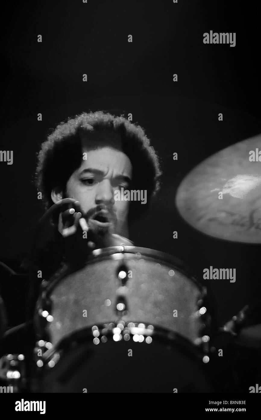 Indie Rock Band Broken Bells live in concert Stock Photo Alamy