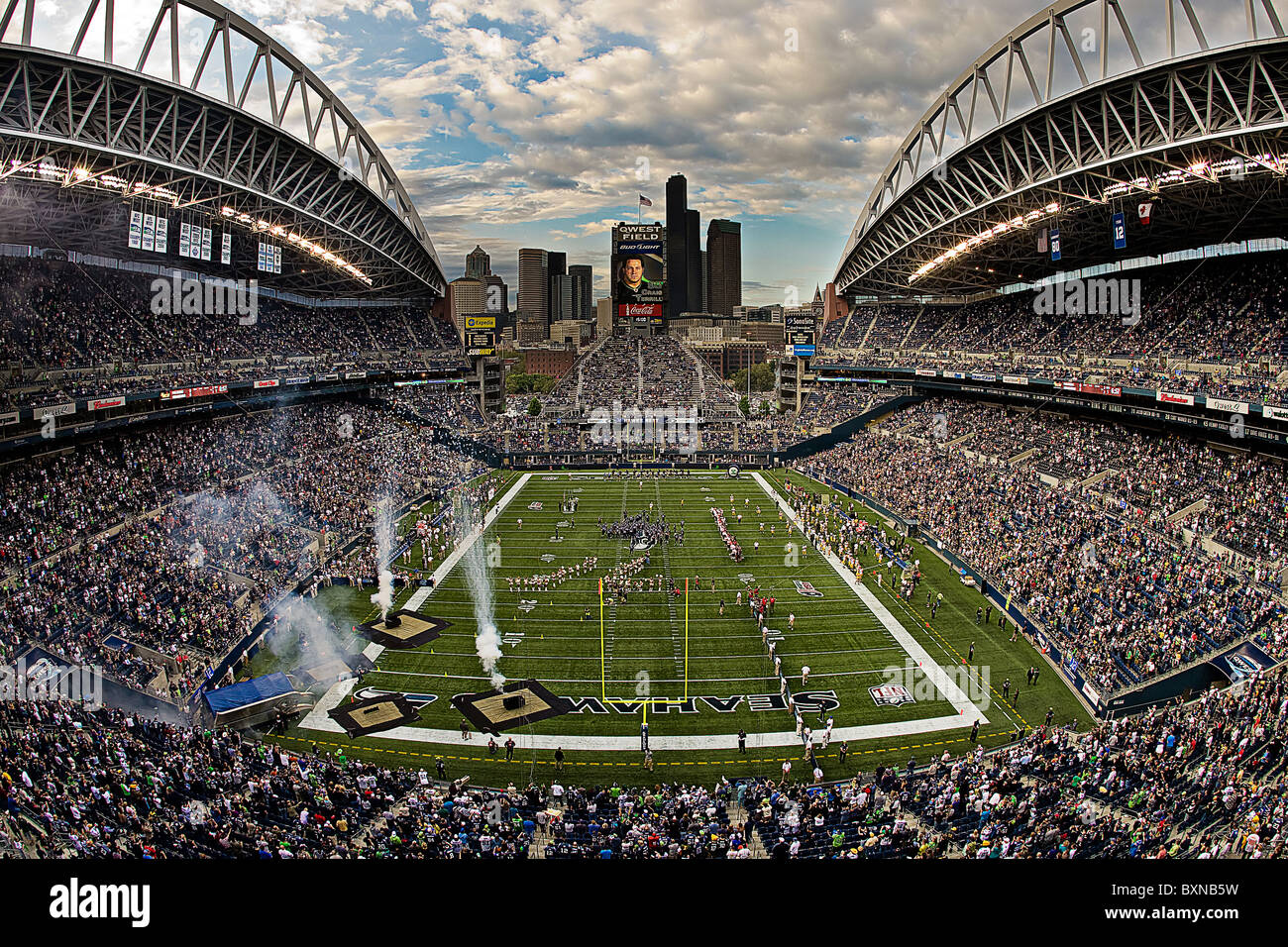 Qwest Field home of the Seattle Seahawks NFL Football team Stock Photo