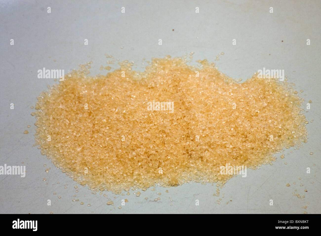 refines brown sugar granules energy nutrient food Stock Photo