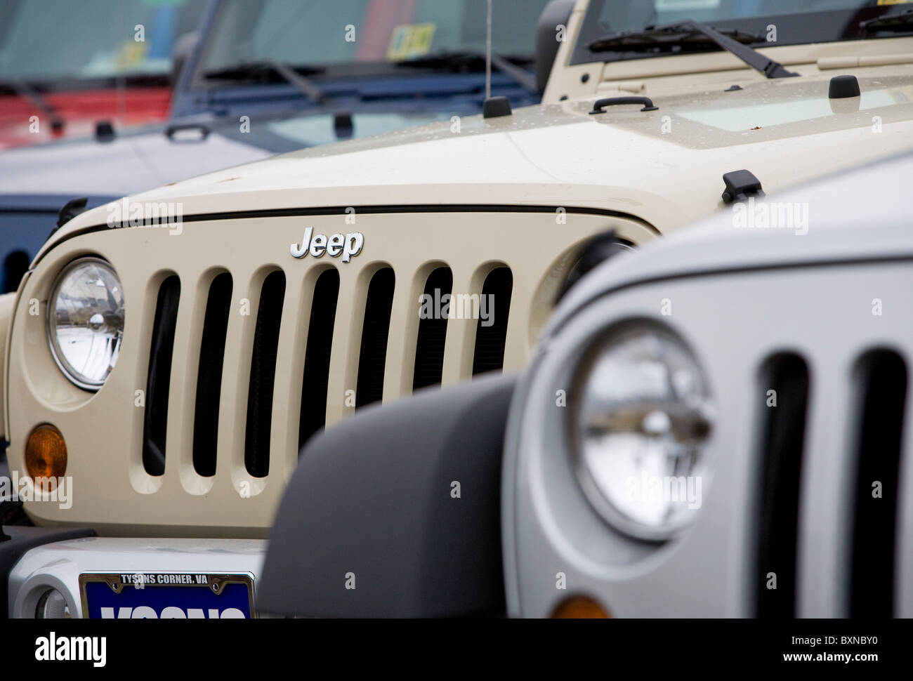 A Jeep car dealership Stock Photo Alamy
