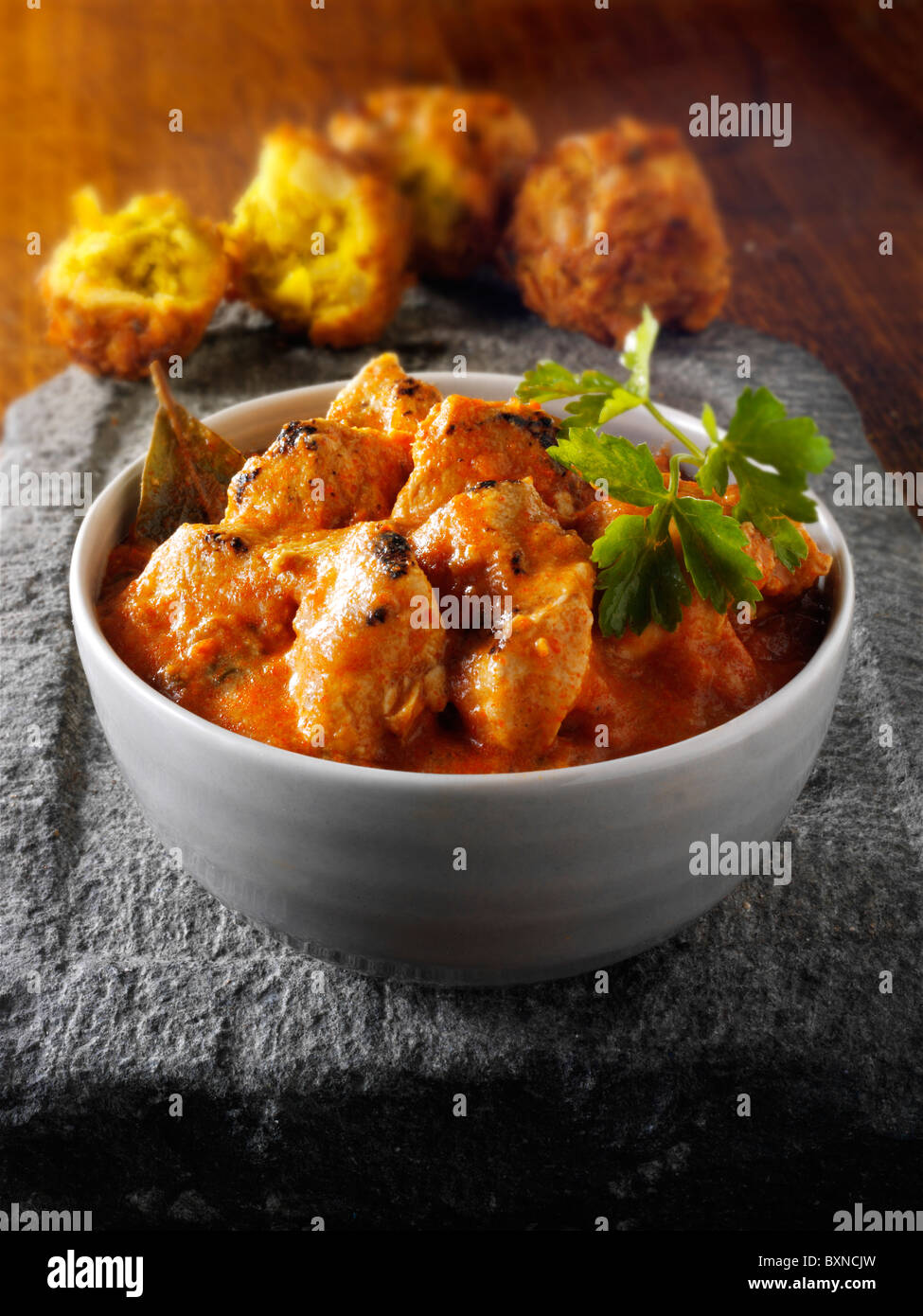 Butter chicken Indian curry Stock Photo - Alamy