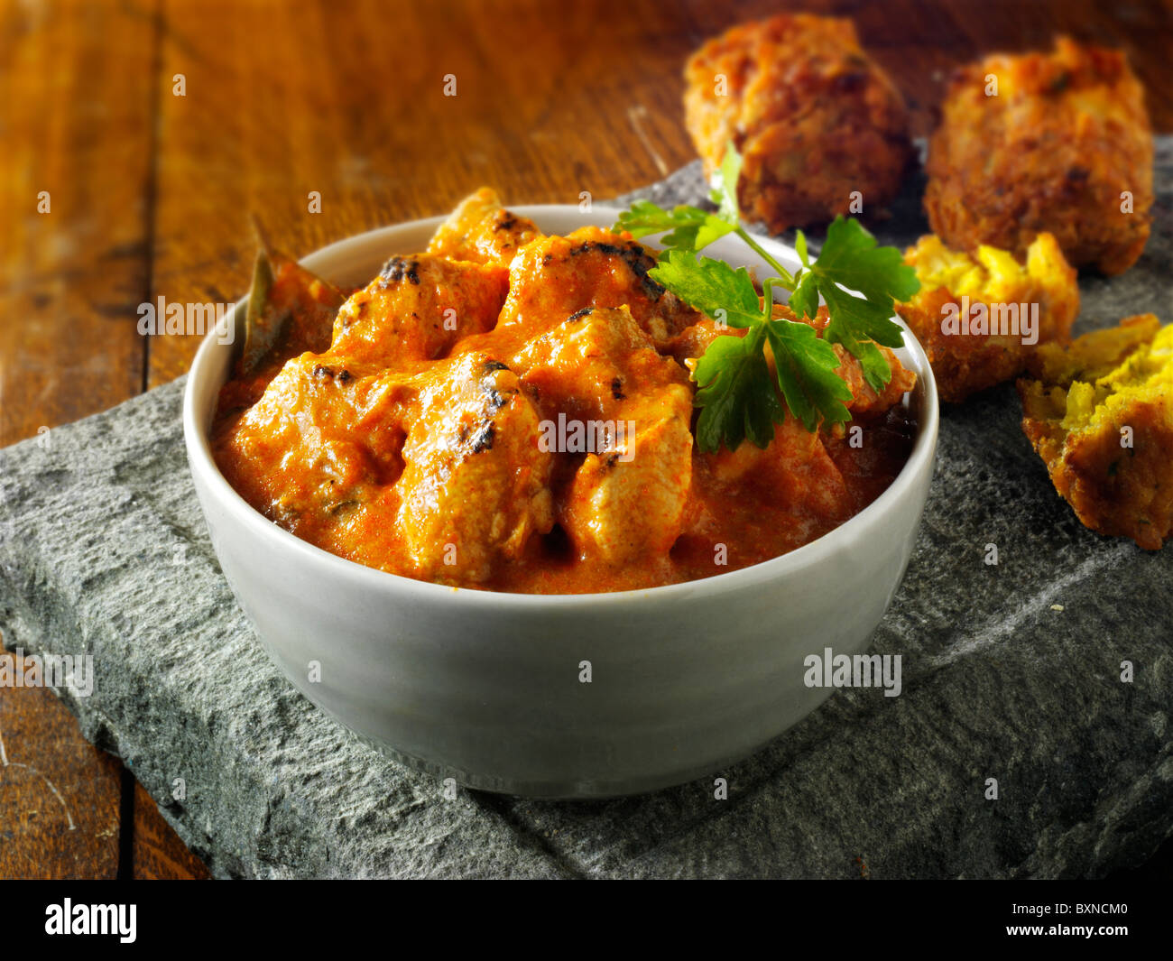 Butter chicken Indian curry Stock Photo - Alamy