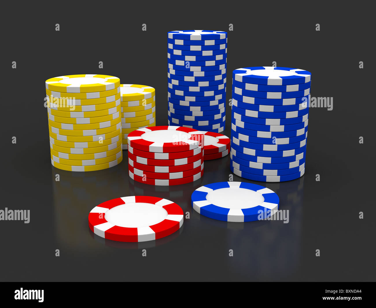 Casino Roulette's chips Stock Photo Alamy