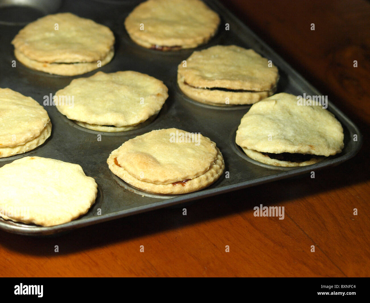 Home made mince pies, UK Stock Photo - Alamy