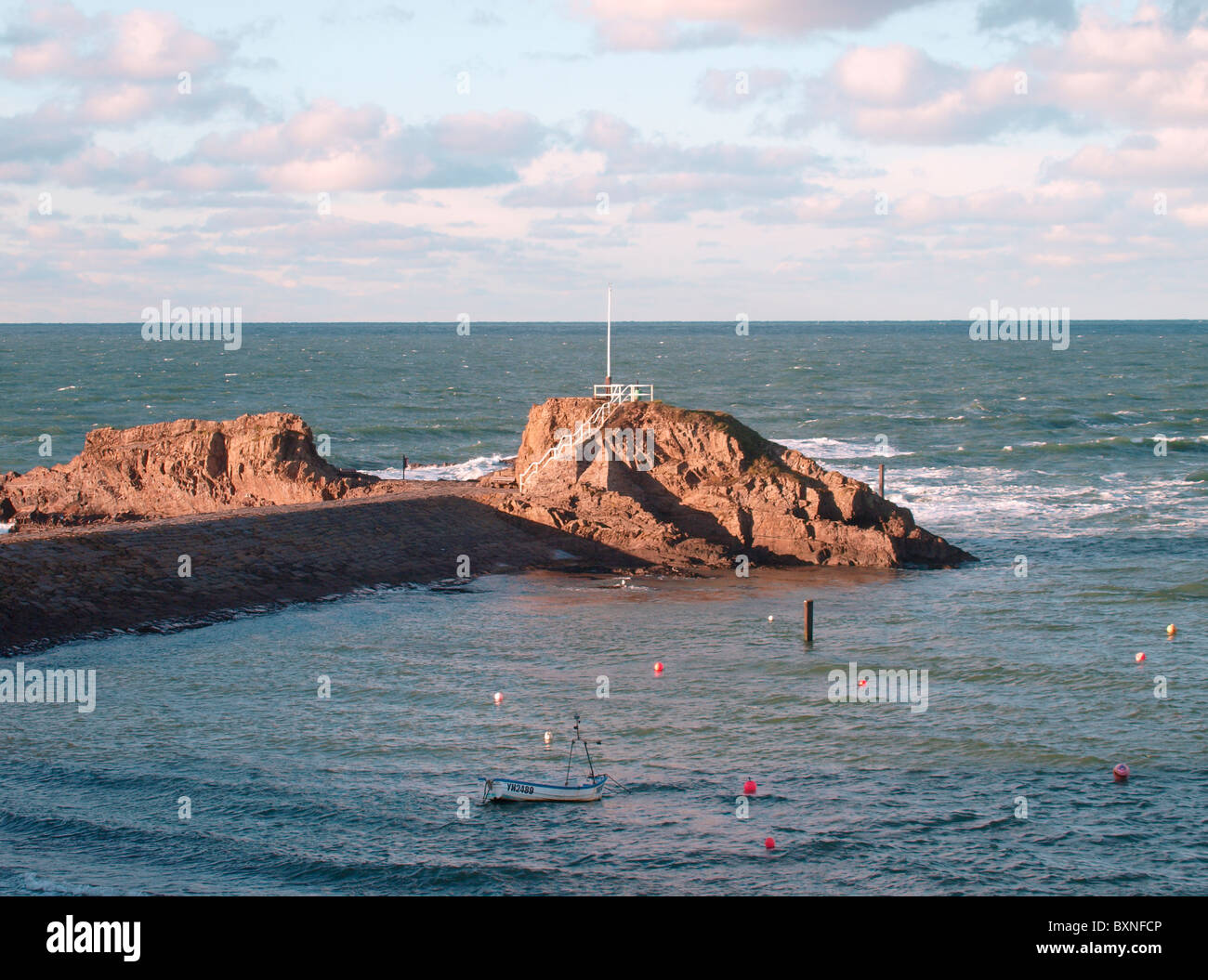 Bude Breakwater, Cornwall, UK Stock Photo Alamy