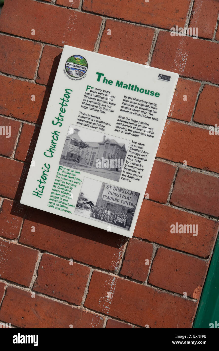 Streetmap guides in Church Stretton,Shropshire Stock Photo