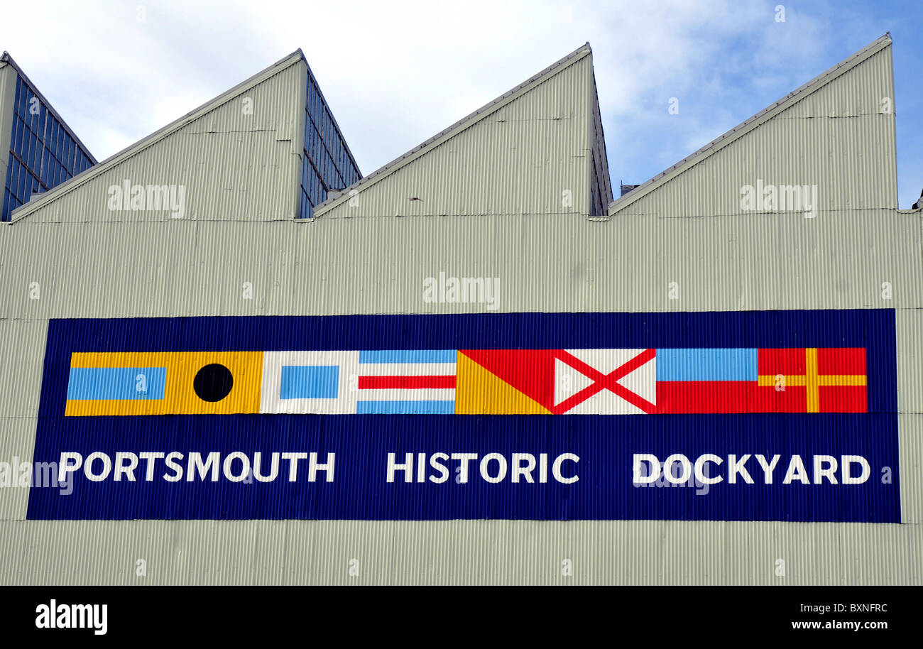 Portsmouth Historic Dockyard, Portsmouth, Hampshire, Britain, UK Stock Photo