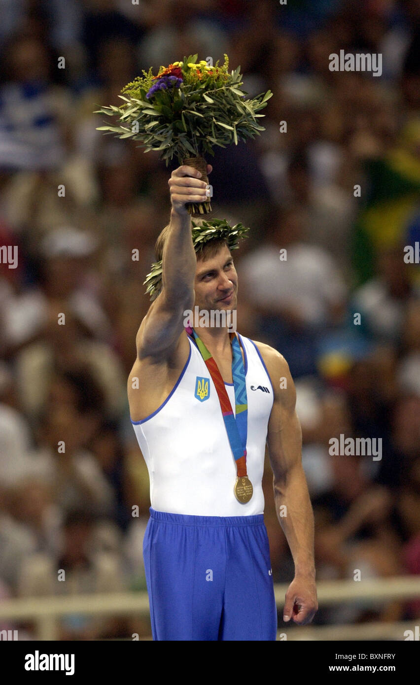 Olympic games 2004 artistic gymnastics hires stock photography and