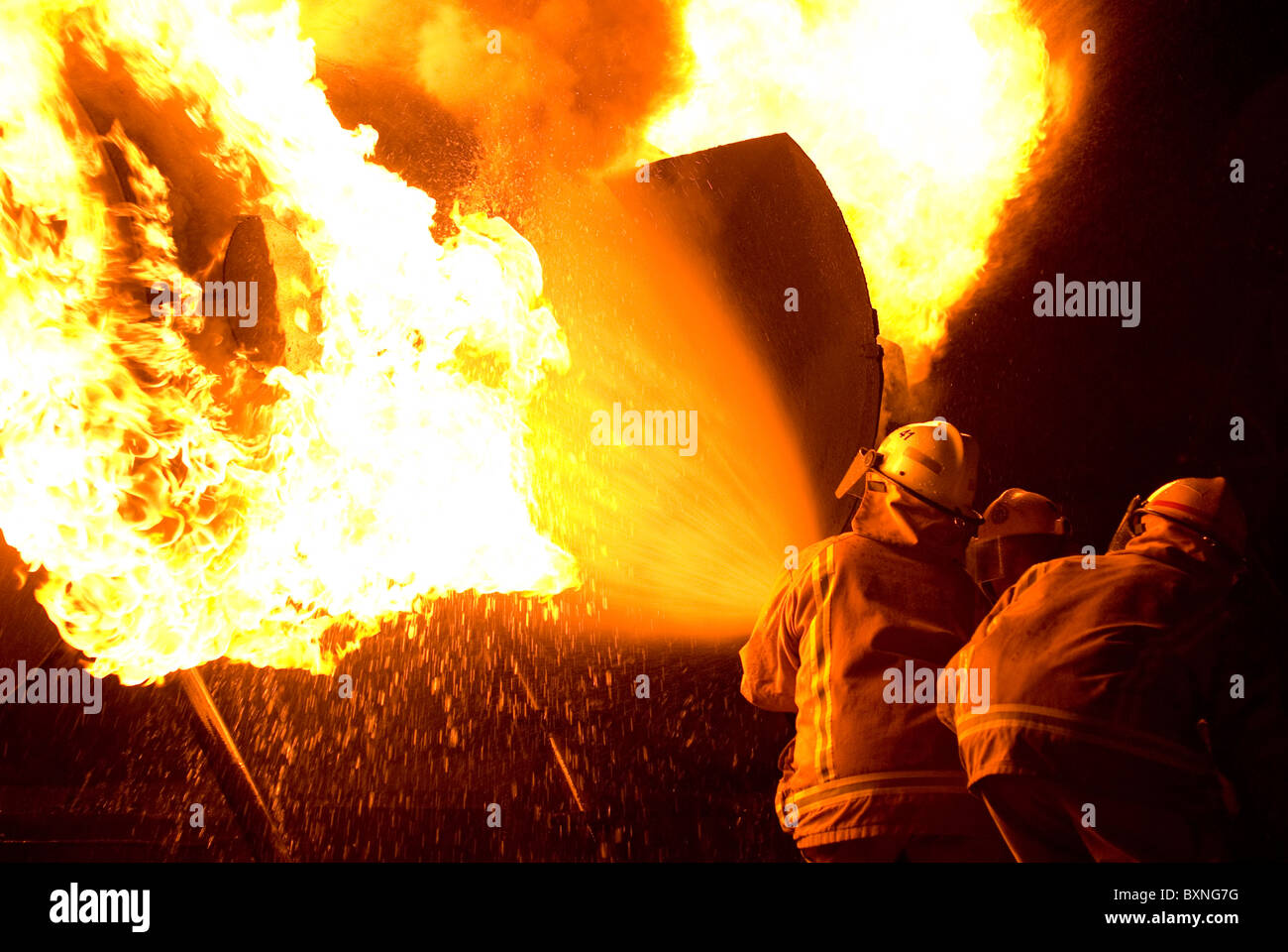 Lincoln fire brigade Christchurch New Zealand Stock Photo