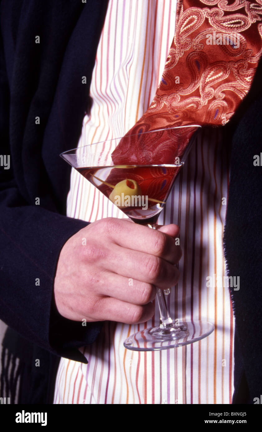 martini glass tie