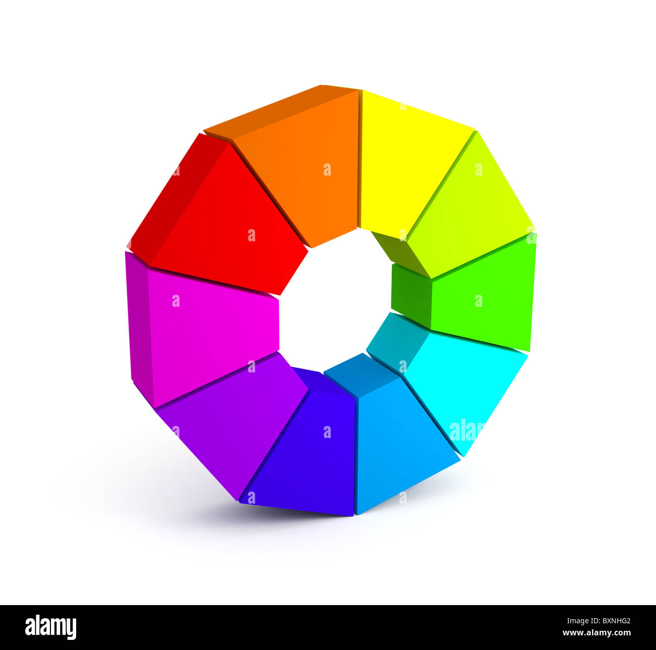 Color palette over white background Stock Photo