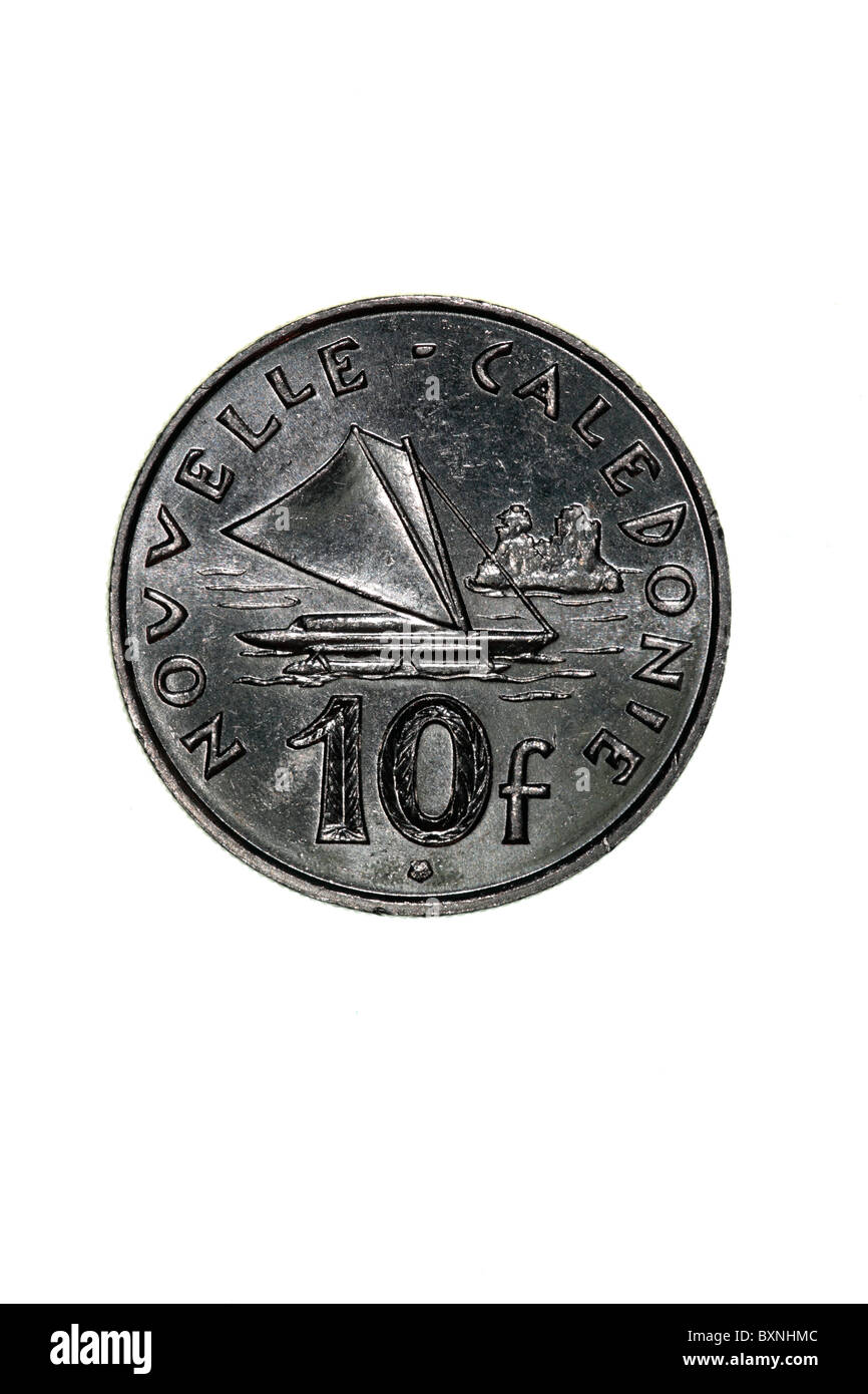 New Caledonia - Coin - 10 Francs Stock Photo