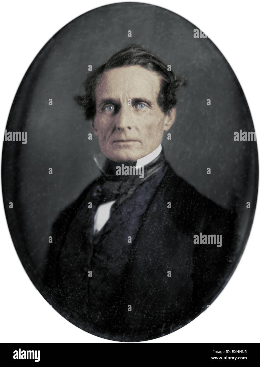 JEFFERSON DAVIS (1808-1889) President of the Confederacy during the American Civil War Stock Photo