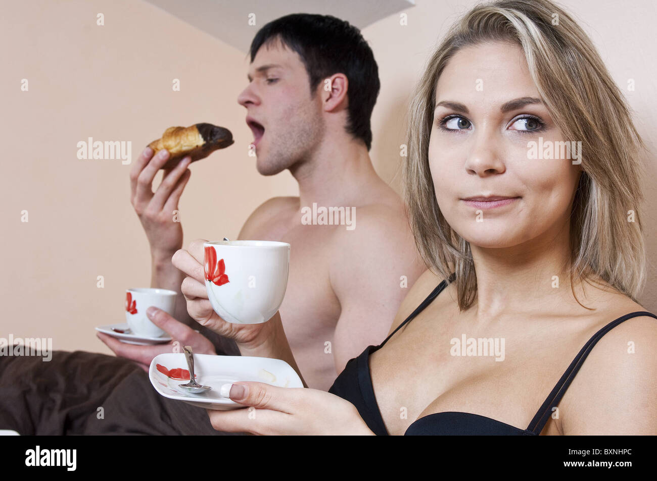 Breakfast together Stock Photo