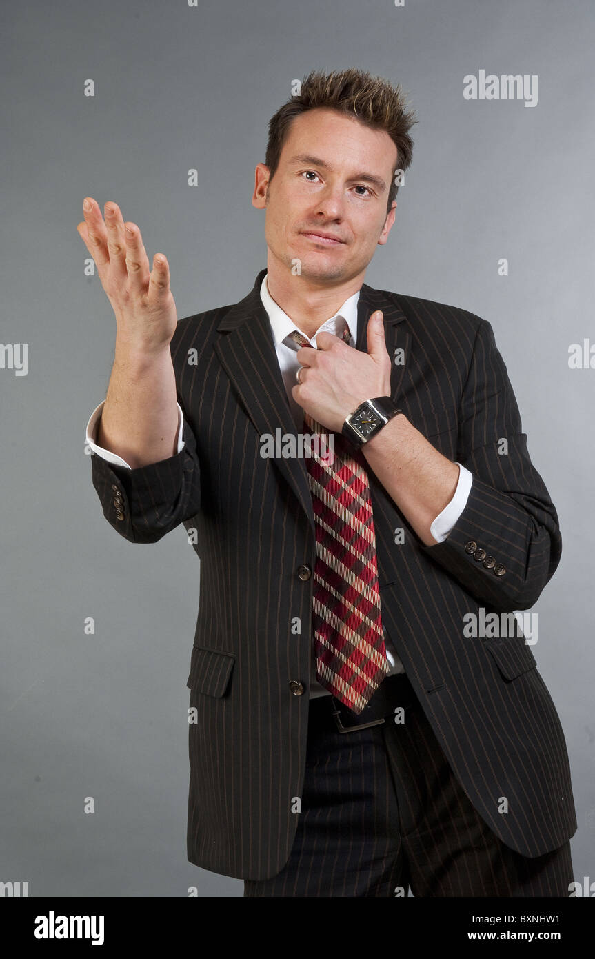 Pensive man Stock Photo