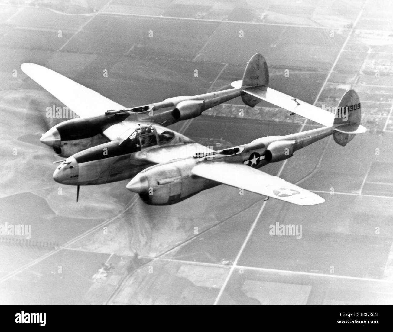 Lockheed P-38 Lightning Stock Photo