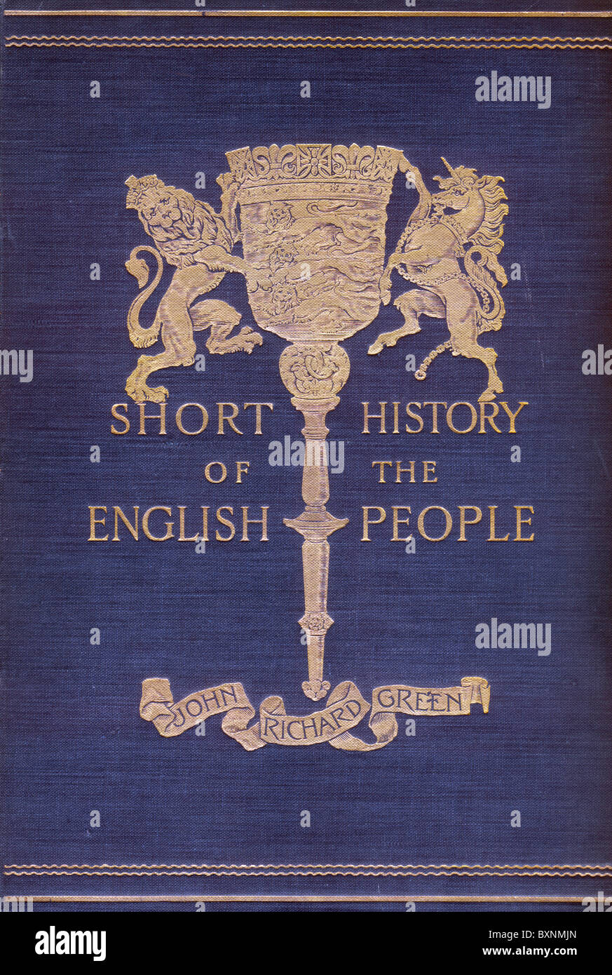 Front Cover of Short History of the English People by John Richard Green, first published in four volumes in 1892 Stock Photo