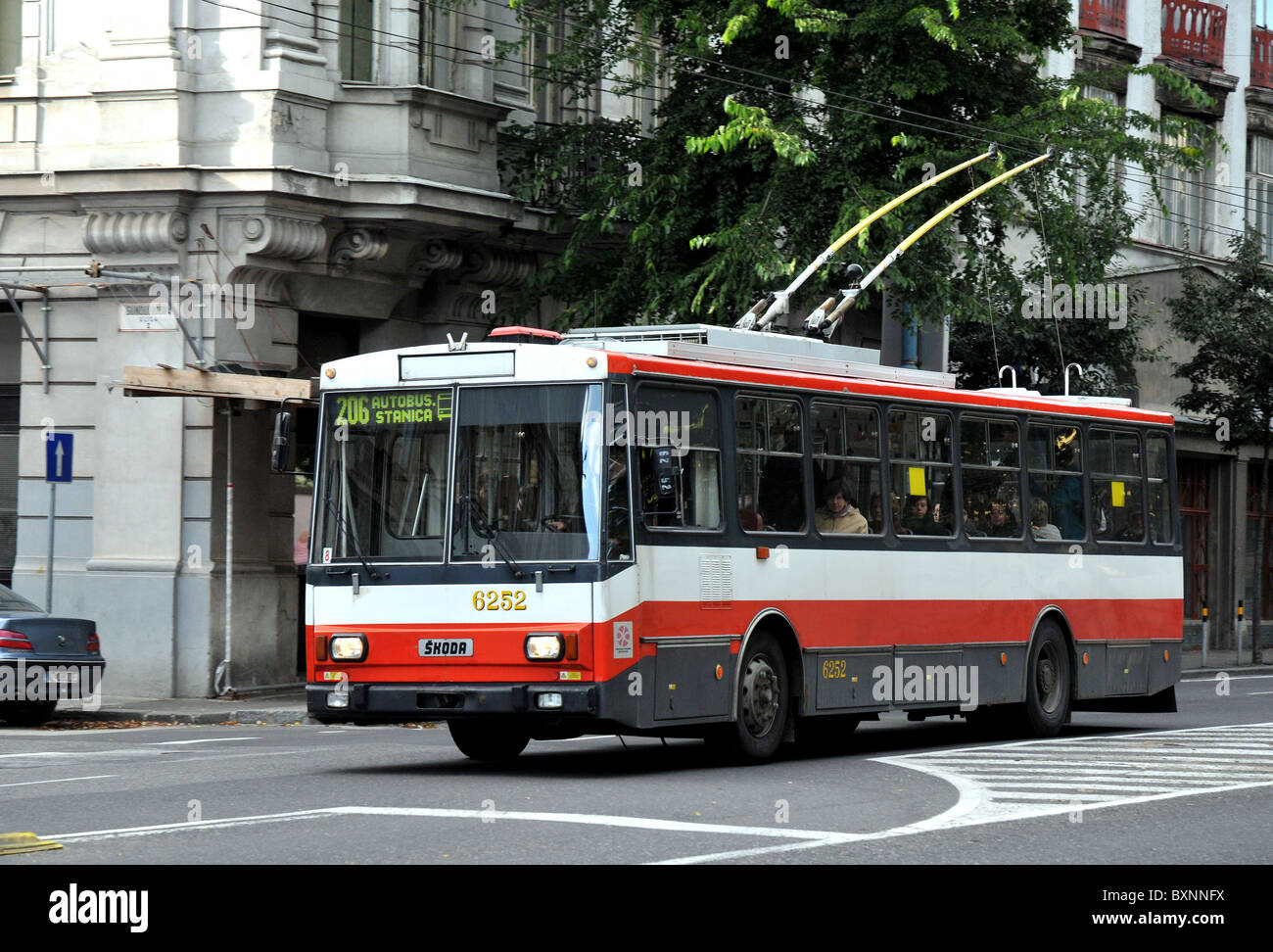 Trolley bus hires stock photography and images Alamy