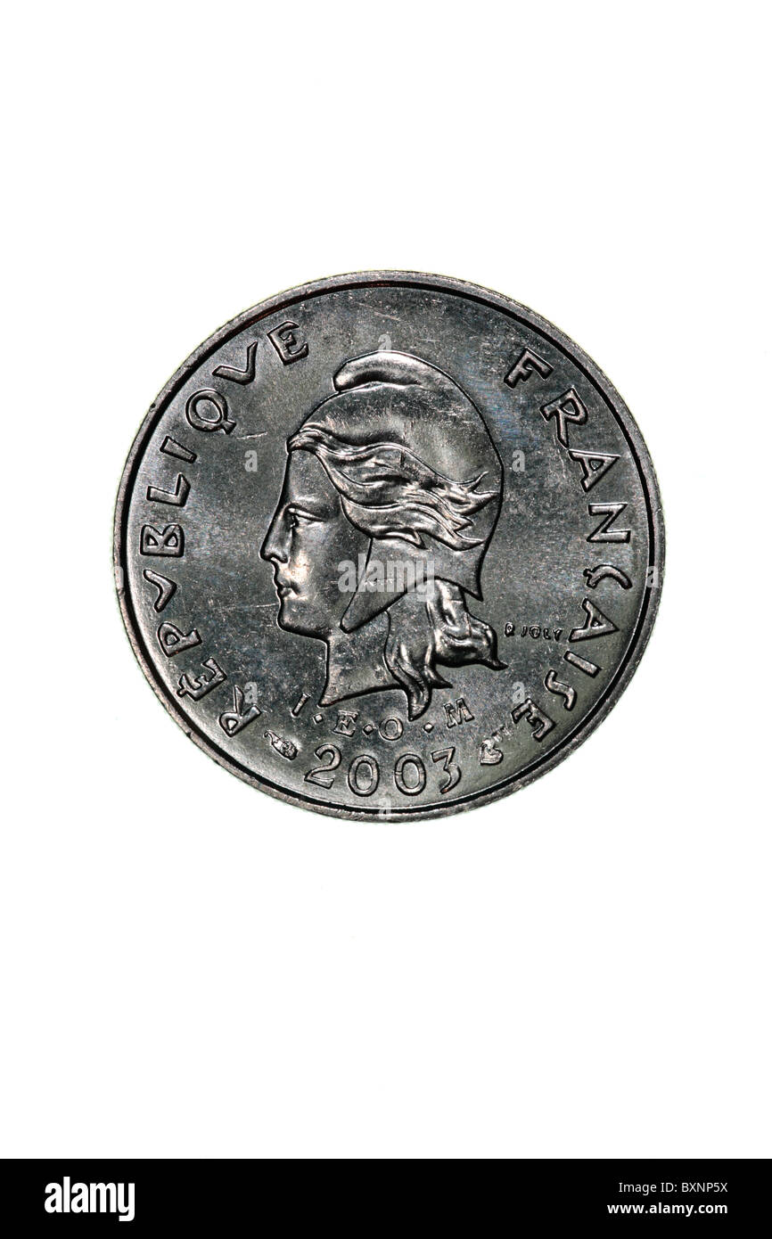 Coin - New Caledonia Stock Photo